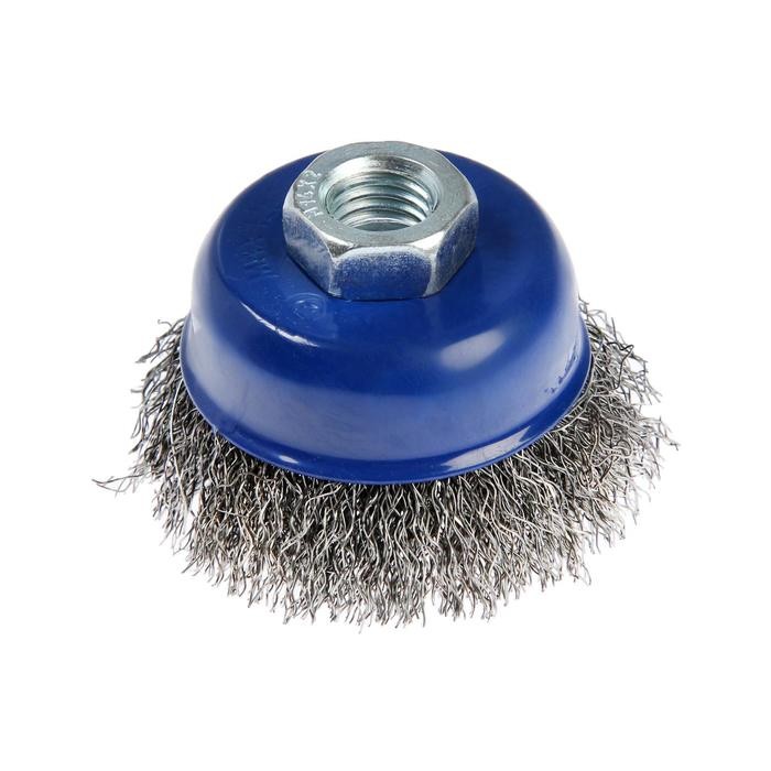 Щетка металлическая для УШМ ТУНДРА, «чашка», М14, 65 мм