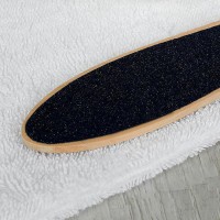 Тёрка для ног, наждачная, двусторонняя, 23,5 х 4,5 см, деревянная