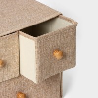 Короб для мелочей LaDо́m «Франческа», 3 выдвижных ящика, 30×20×28 см, бежевый