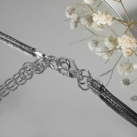 Чокер «Сердце», цвет чёрный в серебре, L= 35 см