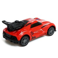 Машинка на пульте управления Smoke, эффект дыма, 1:20, свет, цвет красный