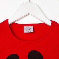 Футболка детская Mickey Микки Маус, рост 122-128, красный