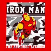 Футболка детская "Iron man" Мстители, рост 110-116, красный