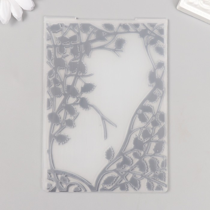 Трафарет для эмбосирования пластик "Живая изгородь" 15х10 см