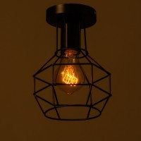 Люстра "Ортико" 1х60Вт E27 черный 13х13х23 см BayerLux