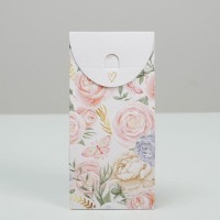 Коробка кондитерская складная, упаковка «С любовью», 9 х 19 х 6 см