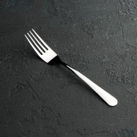 Вилка столовая Доляна «Нордик», h=17,4 см, толщина 1,2 мм, цвет серебряный