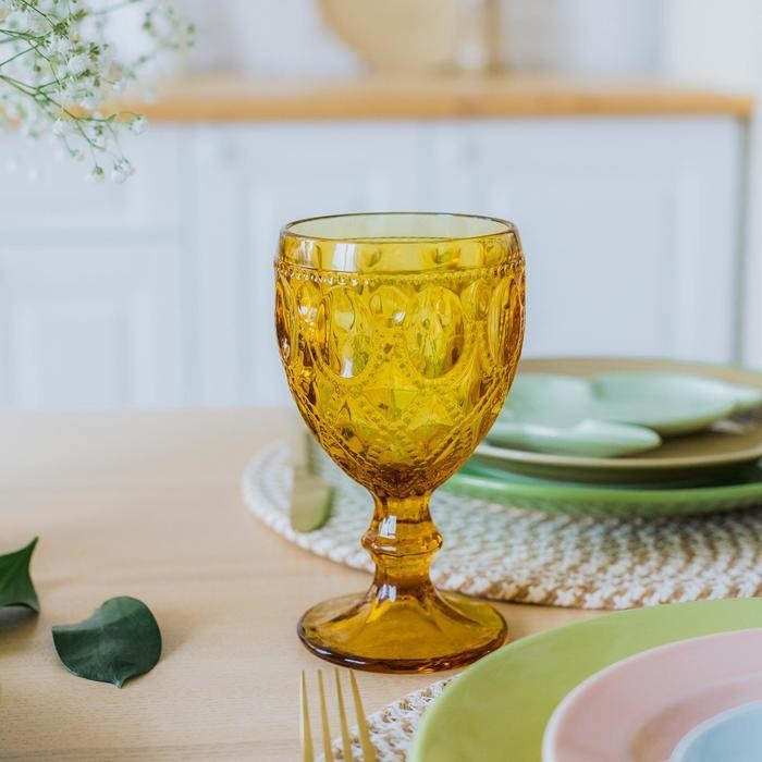 Бокал Magistro «Варьете», 320 мл, цвет зелёный