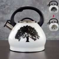 Чайник со свистком Доляна Magic birds, 3 л, с индикатором нагрева, индукция