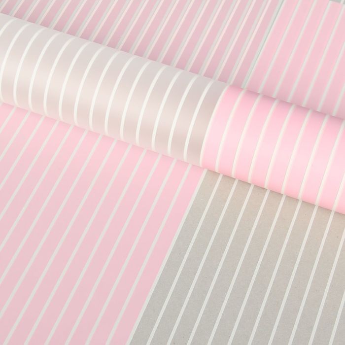 Пленка для цветов матовая «Полосы», 0.57×5 м ±5% см