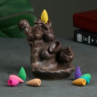 Благовоние на подставке "Водопад", аромат цитрусовых, 9 × 10 × 12 см