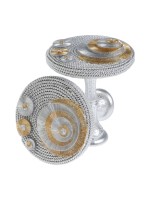 Держатель для штор CAPPIO KS038, d=11 см, цвет серебро золото, 2 шт.