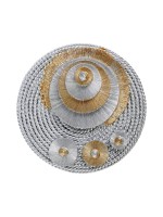 Держатель для штор CAPPIO KS038, d=11 см, цвет серебро золото, 2 шт.