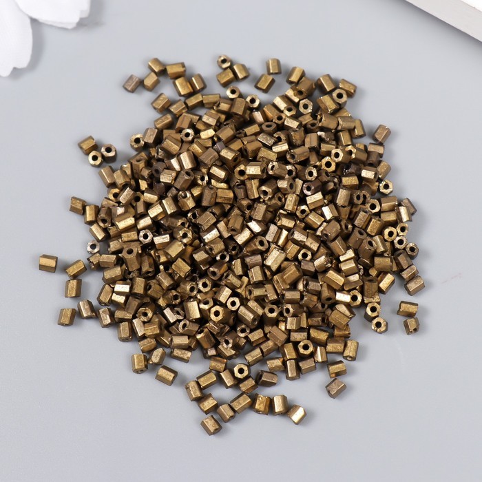 Бисер "Zlatka" рубка 10/0, 10 г,  №0572 мат.бронза