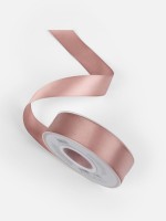 Лента атласная TEIRA, двухсторонняя, 25 мм, 25±1 м, бежевая