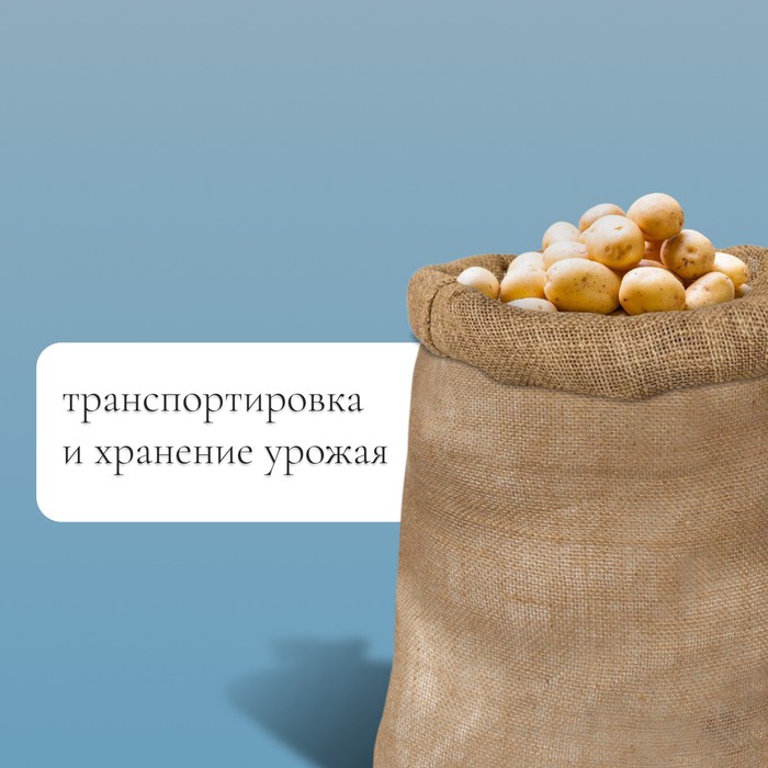 Мешок джутовый, 57×90 см, плотность 32×32 нитей, без завязок, Greengo