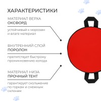 Ледянка Snow Cat, d=60 см, толщина 2 см, цвет МИКС