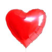 Шар фольгированный 32" «Сердце», цвет красный