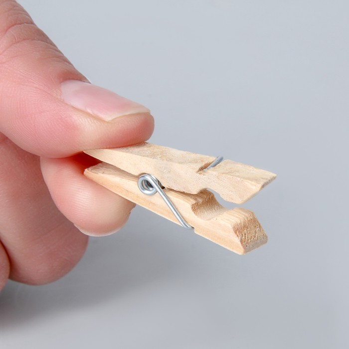 Прищепки для белья Доляна «Мини», деревянные, 3.5×0.7×1 см, см, 30 шт.