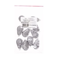 Груз YUGANA для карповой ловли гриппа 2 полная с ушком, 20 г