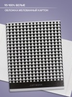 Тетрадь 48 листов в клетку, Calligrata «ЧБ. Геометрия», МИКС