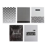 Тетрадь 48 листов в клетку, Calligrata «ЧБ. Геометрия», МИКС