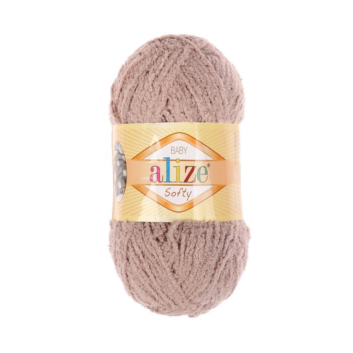 Пряжа "Softy" 100% микрополиэстер 115м/50гр (617 бежевый)