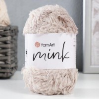 Пряжа "Mink" 100% полиамид 75м/50гр (337 серо-бежевый)