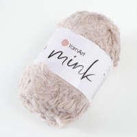 Пряжа "Mink" 100% полиамид 75м/50гр (337 серо-бежевый)