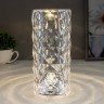 Настольная лампа "Хрустальный замок" LED 1Вт  4000К USB сенсорный 9х9х21.5 см RISALUX