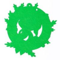 Венок из фетра своими руками на новый год «Змея», набор для творчества, символ года 2025