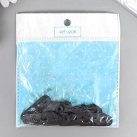 Петля для картины, фоторамки металл (набор 20 шт) чёрная 4,2х1,2 см