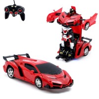 Робот радиоуправляемый «Ламбо», трансформируется с пульта, масштаб 1:18, цвет оранжевый