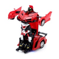 Робот радиоуправляемый «Ламбо», трансформируется с пульта, масштаб 1:18, цвет оранжевый