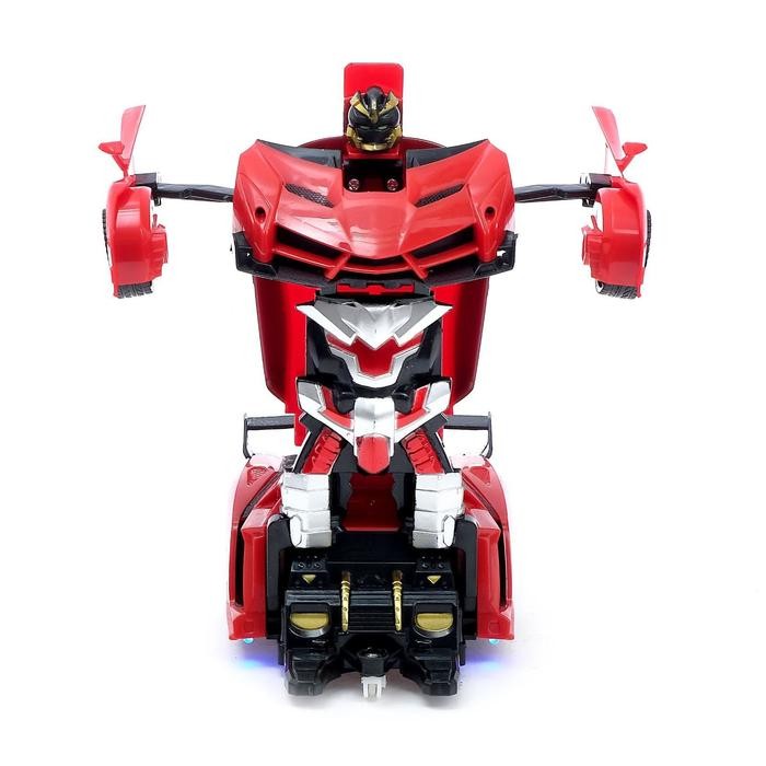 Робот радиоуправляемый «Ламбо», трансформируется с пульта, масштаб 1:18, цвет оранжевый