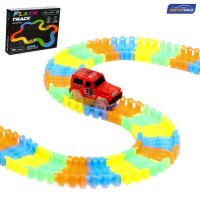Автотрек Flash Track, гибкий, светится в темноте, 248 см, 181 деталь