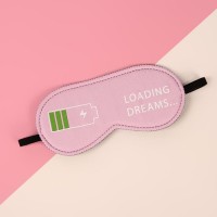 Маска для сна «Зарядка», 19×9 см, резинка одинарная, розовая