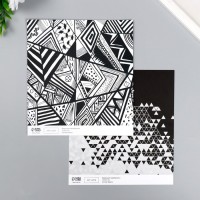 Бумага для скрапбукинга двусторонняя "Стиль" плотность 180 гр 30,5х32 см