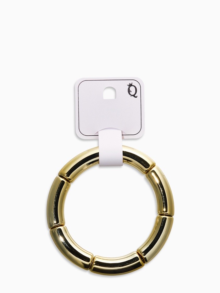 Браслет на резинке «Стиль. Гладкость», пластик, цвет золото