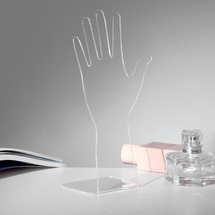 Подставка для украшений «Рука», 12×5×21 см, оргстекло 2 мм