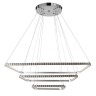 Люстра BayerLux 59913/3 LED 114Вт 4000К серебро 71х71х2-82 см
