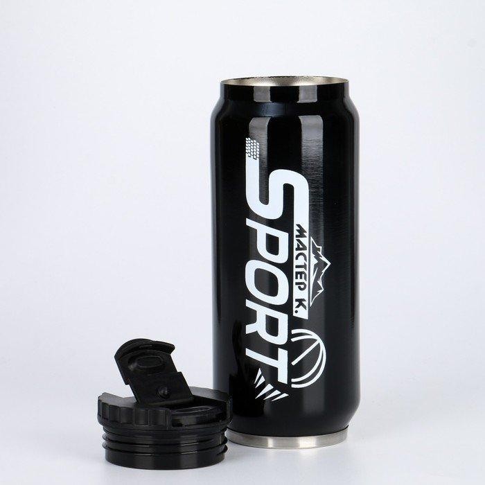 Термокружка, 400 мл, Банка "Мастер К. Sport", сохраняет тепло 8 ч, 7.6 х 19.3 см