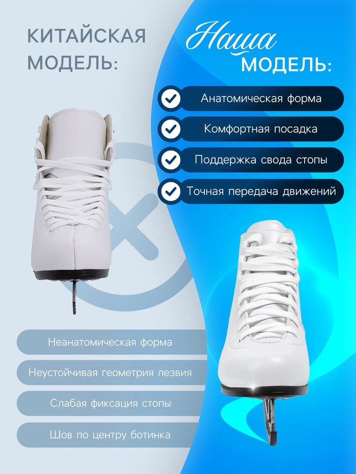 Коньки фигурные Winter Star «Узор», р. 41