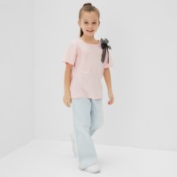 Футболка детская KAFTAN "Бантик", р.32 (110-116 см), розовый