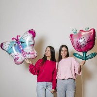 Воздушный шар фольгированный 23" «Бабочка»