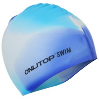 Шапочка для бассейна взрослая ONLITOP Swim, силиконовая, обхват 54-60 см, цвета микс