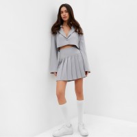 Юбка в складку MIST Base, р. 44, серый