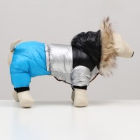 Комбинезон «Пушок», размер 12 (ДС 28 см, ОГ 38 см, ОШ 27 см), голубой