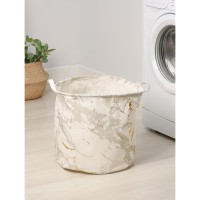 Корзина для белья Доляна «Монро», 40×45 см, белая