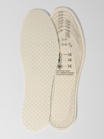 Стельки для обуви, универсальные, двухслойные, дышащие, р-р RU до 47 (р-р Пр-ля до 47), 29.5 см, пара, белые